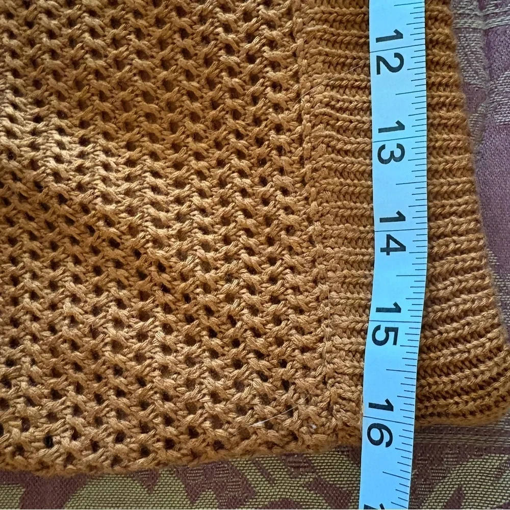 House of Harlow 1960 Camel Knit Top Skirt Size L